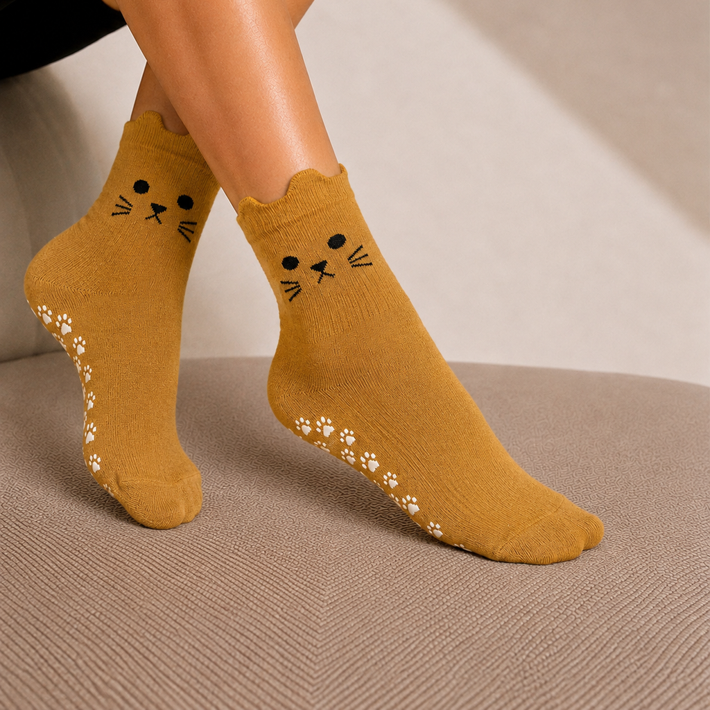 KITTY Flow Pilates Grip Socks BROWN