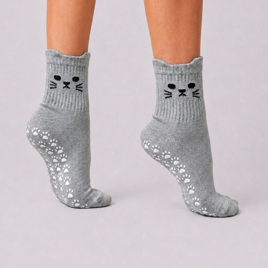 KITTY Flow Pilates Grip Socks GREY