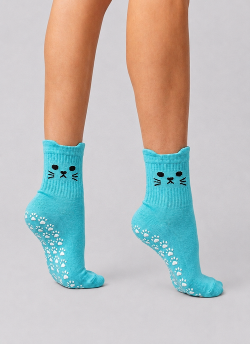 KITTY Flow Pilates Grip Socks BLUE
