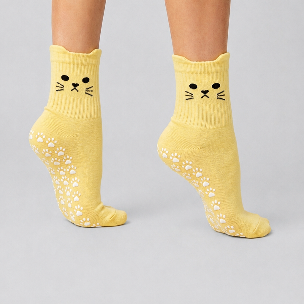 KITTY Flow Pilates Grip Socks YELLOW