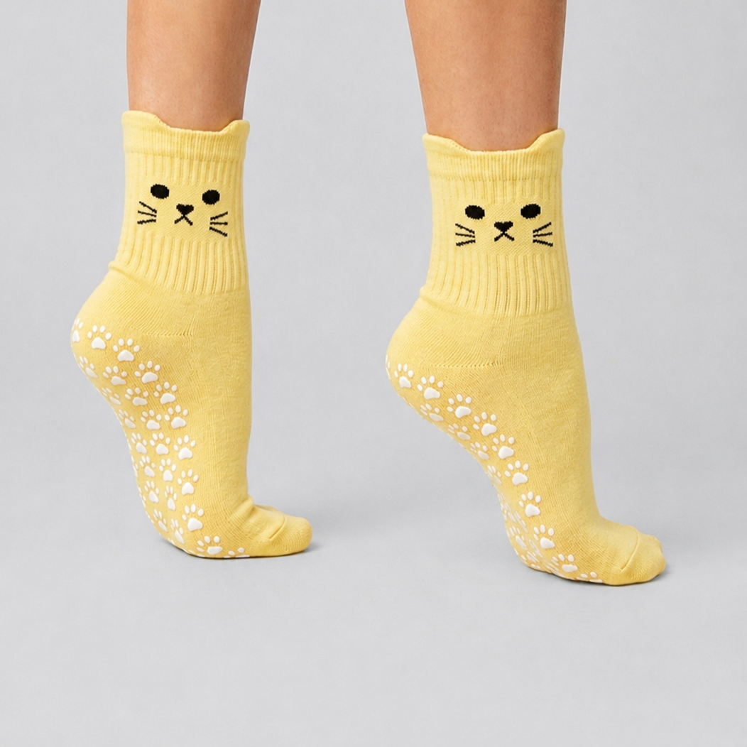 KITTY Flow Pilates Grip Socks YELLOW