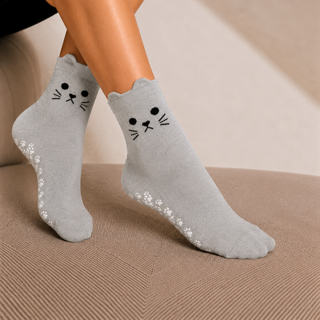 KITTY Flow Pilates Grip Socks GREY